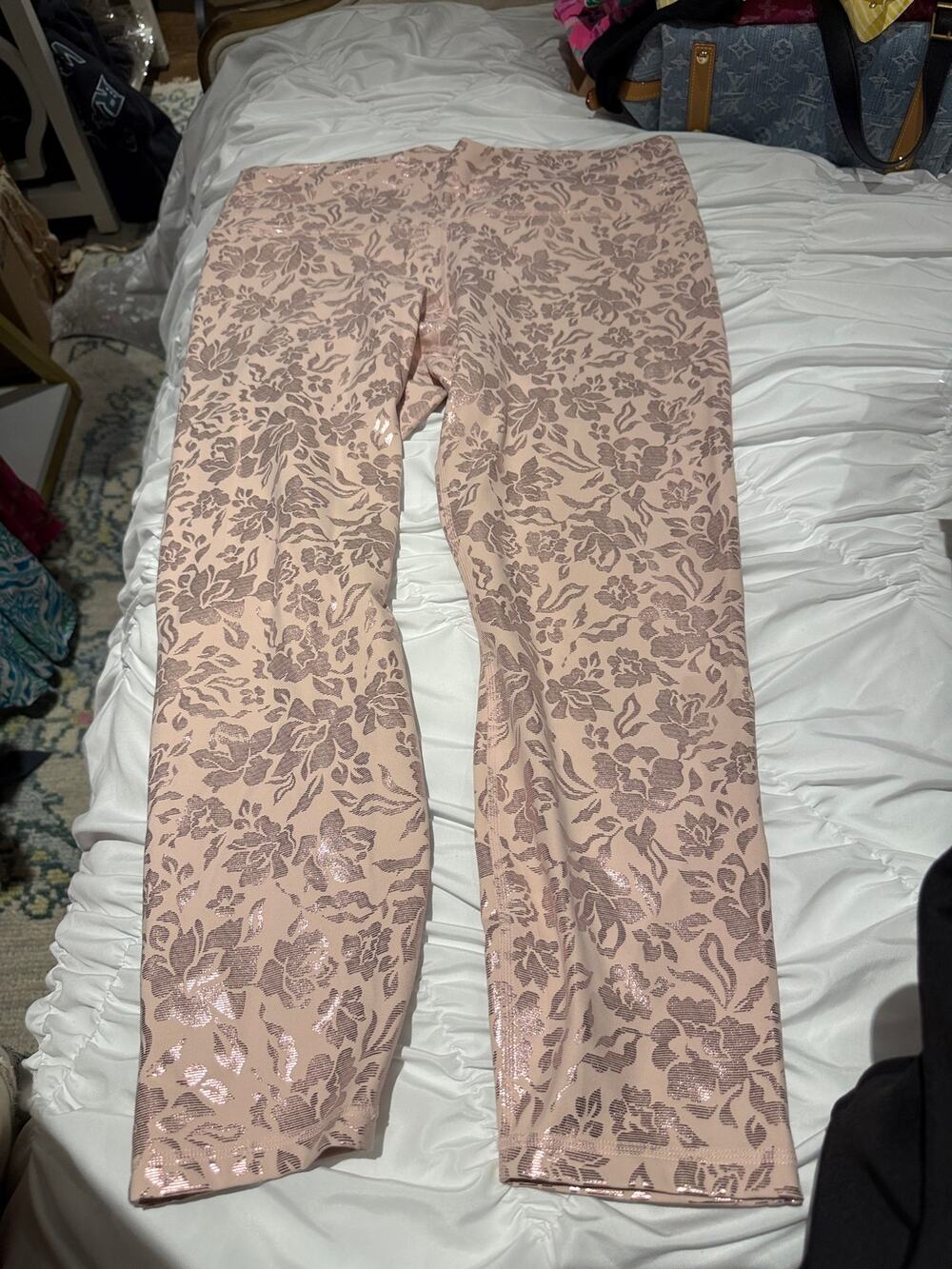 Fabletocs Pink Shiny Leggings Pure Luxe  XXL